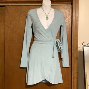 Light Blue Wrap Dress🤍
